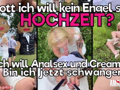 Devil Sophie im Hochzeitskleid Outdoor Anal gefickt